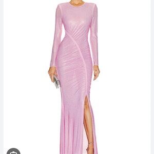 Self Portrait Pink Rhinestone Dress